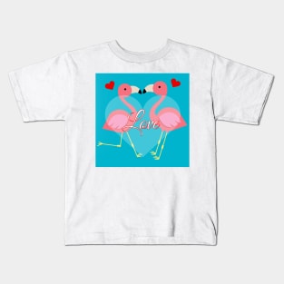 Flamingo inlove Kids T-Shirt